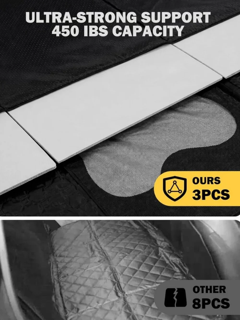 Waterproof Dog Car Seat Cover & Back Seat Extender, Anti-Scratch, Easy Clean